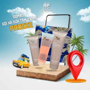 MPT -  Bộ hộp quà tặng Prosee PHJ-2 3 sản phẩm 230ml – Sữa tắm, dầu gội, dầu xả, chăm sóc toàn diện