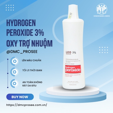 OL3 3% - Oxy trợ nhuộm Leo cũ OL3 3% 1000ml - Hỗ trợ nhuộm tóc đều màu, mềm mượt