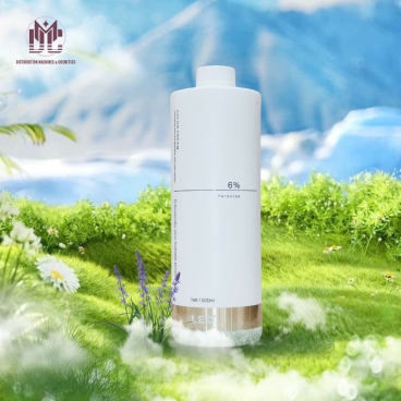 OL6M 6% - Oxy trợ nhuộm Leo mới OL6M 6% 1000ml - Hỗ trợ nhuộm tóc đều màu, mềm mượt