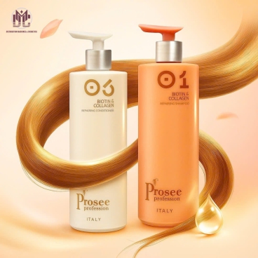 MPT - Cặp Dầu Gội Xả Prosee Collagen IS-1/IC-1 730ml – Phục Hồi Tóc Khô Xơ, Chẻ Ngọn & Gãy Rụng