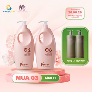 [Mua 3 cặp can Collagen 2000ml tặng 1 cặp gội/xả 1000ml] Cặp Can Dầu Gội Xả Prosee Collagen IS-5/IC-3 2000ml – Phục Hồi Tóc Khô Xơ, Chẻ Ngọn & Gãy Rụng
