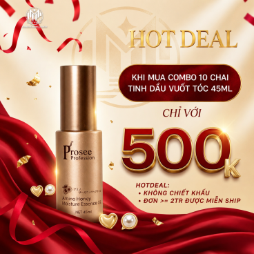 Hotdeal Combo 10 Serum Tinh Chất Vuốt Tóc PR3 Prosee 45ml – Siêu Mượt, Mềm Mượt & Dễ Tạo Kiểu