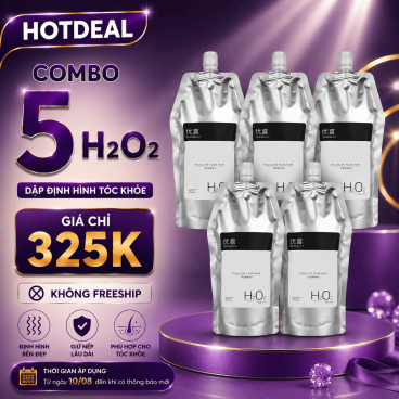 Combo 5 túi Dập định hình Uốn H20  - Dành cho tóc khoẻ