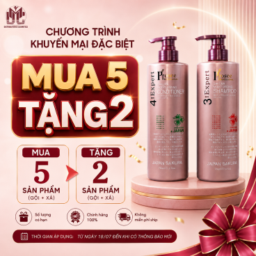 [Mua 5 tặng 2] Cặp Gội Xả Prosee Sakura Tím PS4/PC4 Bao Bì Mới 700ml– Cho Tóc Dầu, Giảm Bết Dính & Chống Rụng