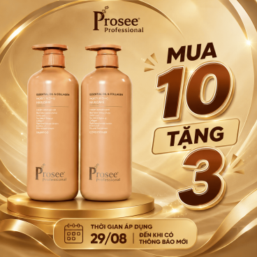 [Mua 10 tặng 3] Cặp Dầu gội xả Prosee Nâu PS6/PC6 780ml – Dưỡng ẩm, phục hồi & làm dịu tóc khô xơ